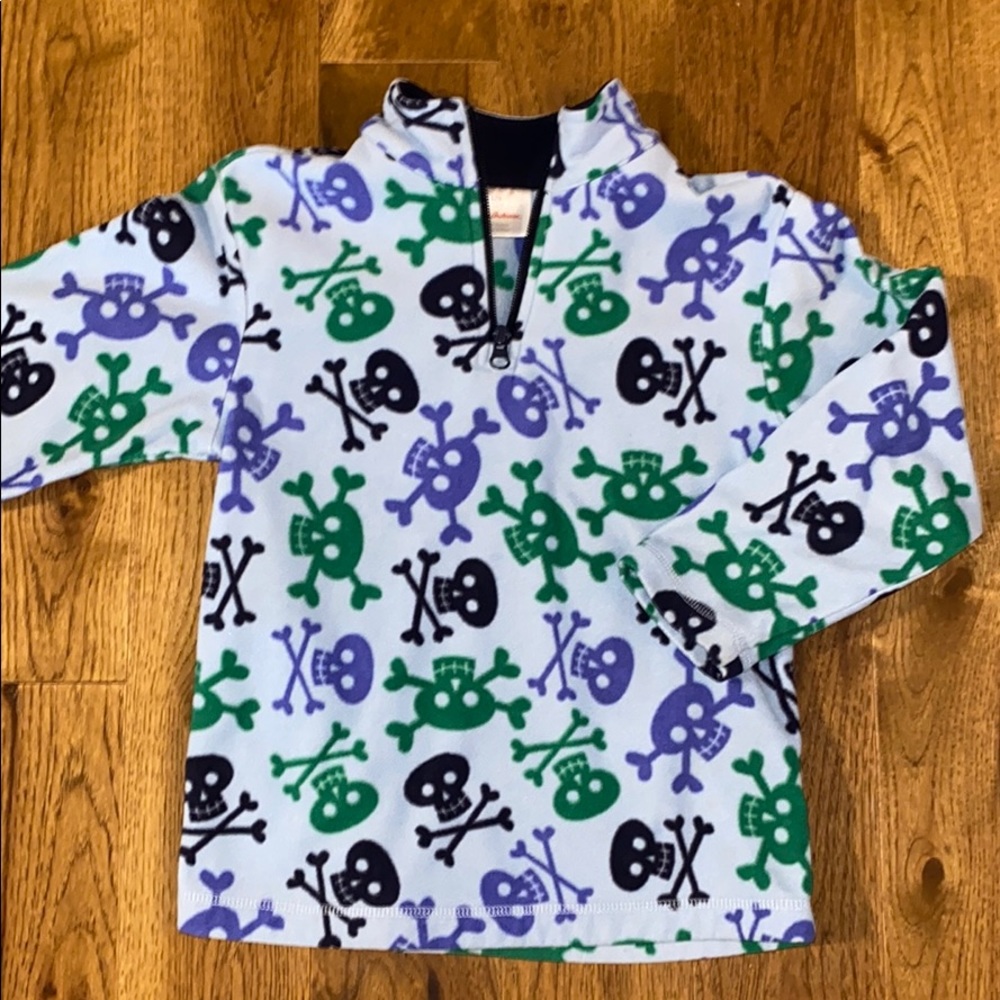 Hanna Anderson little boys fleece quarter zip 6x-7